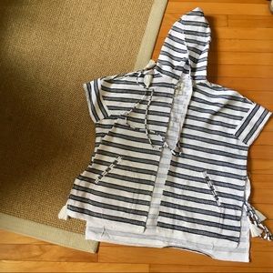 Madewell Hooded Beach Cover-Up with Tassels